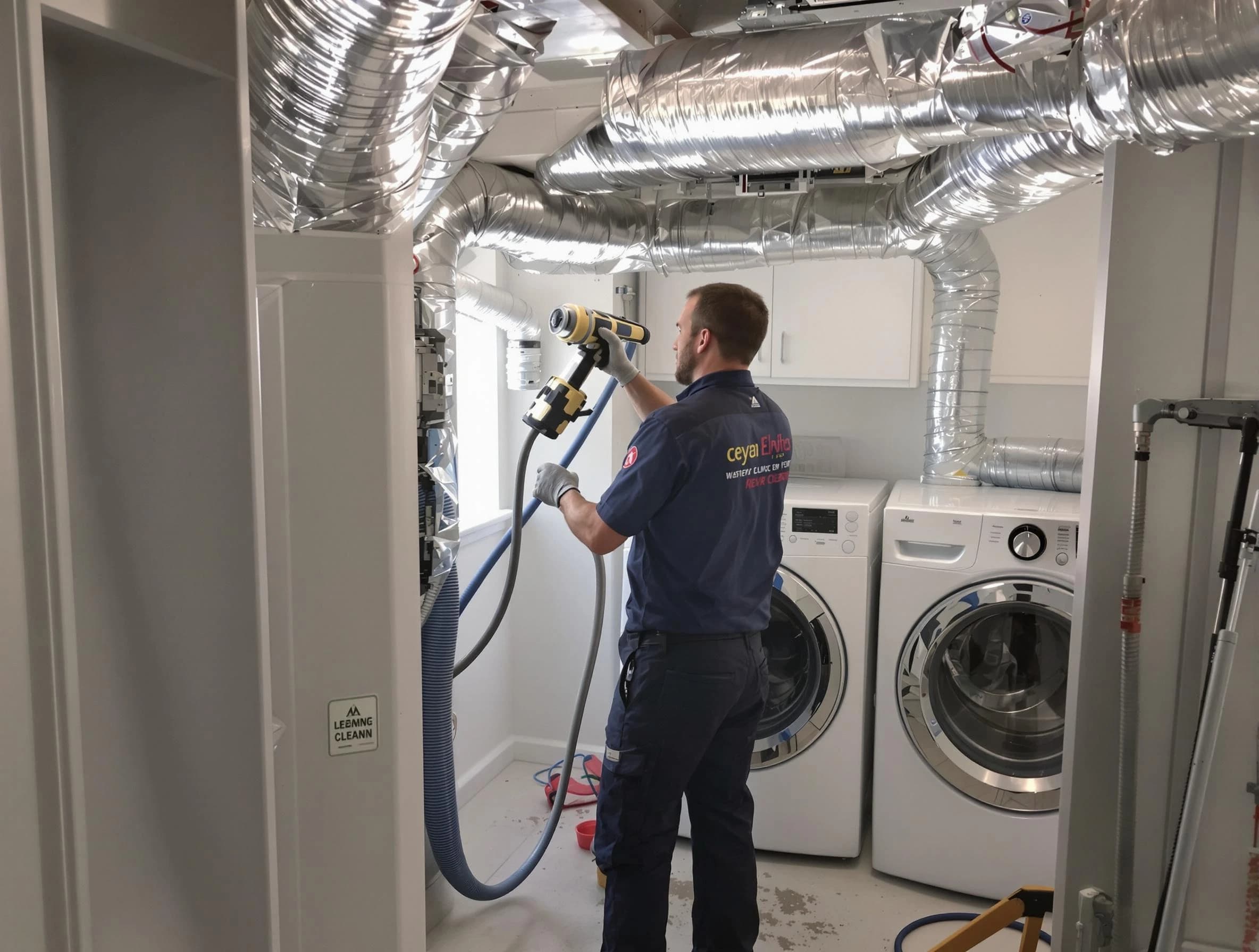 Monessen Dryer Vent Cleaning specialist using advanced equipment for thorough duct cleaning in Monessen